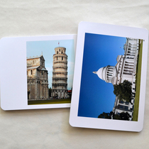 World famous building card] Early education flash card seven fields right brain Duman concept literacy card childrens educational toys