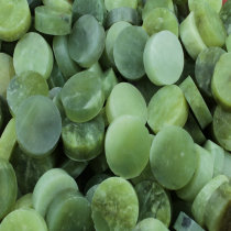 Natural jade bracelet core Zhen ruler jade raw stone seed wool can be carved jade ornaments chess practice