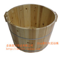 Melokang thickened fir bucket foot bath wooden bucket foot bath tub foot bath bucket 25cm