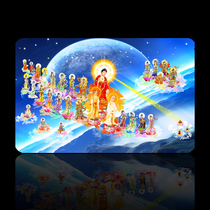 Western three Holy images can be designed to map 1000 sheets MOQ 0 76mm card PVC Foka custom