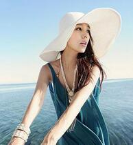 Anti-UV large cornice hat Womens hat Summer spring Korean version of the sunshade large cornice hat large edge hat straw hat can be shaped