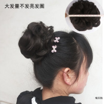  Thickened elastic rubber rope fluffy plate hair curly hair circle Wig Straight hair ball head flower bud curly hair bag bud head