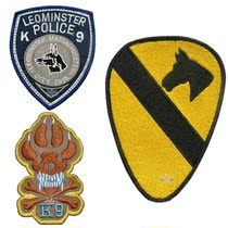 American Knight police dog K9 embroidery double-sided Velcro epaulettes armband badge personality patch backpack cloth