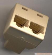 Crystal head network cable one-point two adapter RJ45 network straight-through head