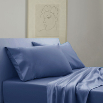 Rozene tribute satin bedding solid color double-sided Tencel four-piece European bedding set 4-piece simple 1 5 Home Textiles