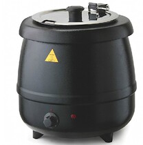 Hotel buffet 10L 13L electronic warm soup pot buffet black steel insulated soup pot porridge stove electric soup stove