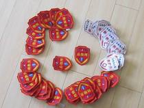 DIY professional custom labor embroidery arm Chapter Magic label tear brand layout embroidery label