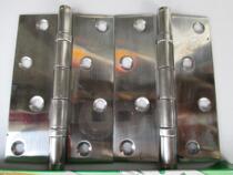 Qinghua 4 inch 1 5mm stainless steel muffler hinge stainless steel bearing hinge wooden door metal door silent hinge