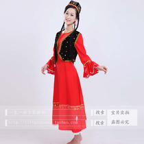 Xinjiang Uygur Ethnic Minority Apparel Hui Islamic Costume Women Indias belly dance stage to perform photography