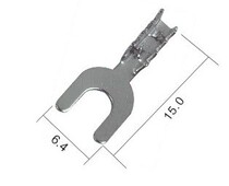 DJ4412-3 2T car connector Terminal 3 2 fork U-shaped lug manufacturers direct supply large quantity