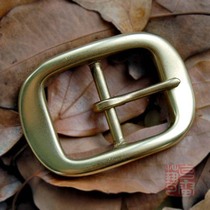 Pure copper belt buckle solid brass faucet belt accessories men and women handmade casual Copper Belt head