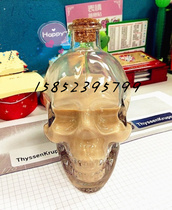 Factory price skull tea wooden cork wishing bottle milk tea glass Nebula bottle drift bottle star decorative beverage bottle