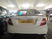 The application of carbon fiber Benz 11-14 years 2-door W204 C250 C200 C280 C350 C63 modified tail