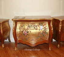 Export furniture Southeast Asian style furniture handdrawn furniture three-fighter cabinet locker decoration cabinet