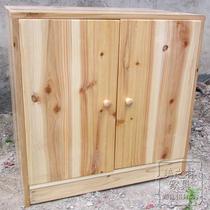  Solid wood corner cabinet Bedside table Double-door small cupboard side cabinet window kitchen storage cupboard 006 fir