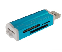 Card reader all-in-one high-speed creative cute mini metal multi-purpose camera mobile phone card tf SD Card 4 card slot