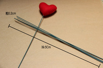 Manual DIY material glued in horse unwoven cloth with dark green silk stockings fake flower iron wire flower stem flower handle 2mm2 #