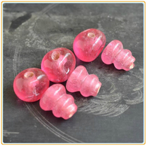 Handmade ancient tourmaline three-way gourd buddha head stupa assembly beads DIY accessories 20mm single glass beads