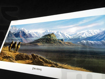 Middle-earth original painting set illustration Lord of the Rings(Dawn of Edoras)Rohan map decoration painting