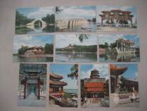 1960s Peoples Fine Arts Edition Beijing scenery 4 Postcards 10 All Summer Palace and Garden (no envelope)