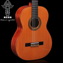 Guangzhou Mans handmade classical guitar standard 39 inch MC50 spruce Red Pine mahogany noodles veneer piano