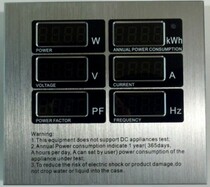 Multi-function power monitor electric meter power meter LED energy-saving lamp display box special meter head AKX06A