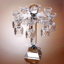 6 8 crystal glasses wine wine wine goblet cup holder creative hanging upside down crystal cup holder