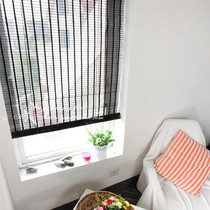 Boutique Fine Bamboo High-end Bamboo Curtain Pure Black Bamboo Curtain Professional to do free door-to-door measuring installation in Hangzhou District