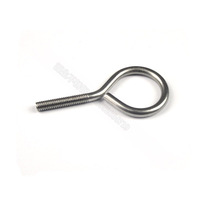 Source 304 stainless steel sheep eye screw with ring screw Sheep screw hook 4x50