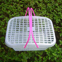 Special wholesale square Bayberry Strawberry Basket 4kg white new material portable fruit basket picking basket plastic basket covered