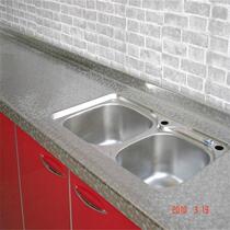 Overall cabinet kitchen countertop customized imported 304 stainless steel countertop stove surface quality one year