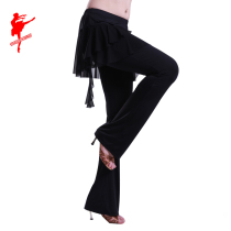 Red Dance Shoes Dance Clothes Pants Women Latin Dance Culottes Latin Dance Clothing Dance Skirt Pants 2903