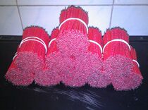 Processing: UL3239#22AWG silicone wire length 60MM jumper wire flying wire pipe connection line two ends tin plated 1K