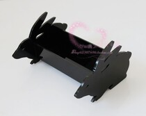 Fashion creative acrylic crystal desktop cosmetics storage box cute rabbit rack finishing box