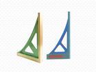 300 * 400 cast iron right angle ruler-right angle flat ruler -90 degrees angle ruler manufacturer direct selling price