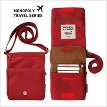 () Travel storage Multi-function storage charter ticket Passport bag Passport holder Crossbody document bag Card bag