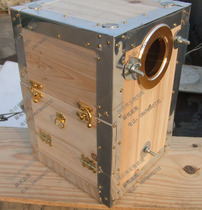 Wenbird tiger skin peony parrot anti-bite breeding box solid wood nest bird cage can be external hanging inside special price