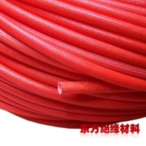 Glass fiber tube 4mm red advanced guard wire sleeve flame retardant wire marking high temperature resistant self-extinguishing insulating sleeve