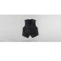 Chest 43 black leather slim vest vest female cowhide vest original single foreign trade vest 39