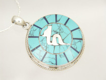 Tang Mei Zheng Yan Zong Qong Zong Qin Sanskrit Pendant Sitan Sanskrit Jizo Bodhisattva Seed Word Pure Silver