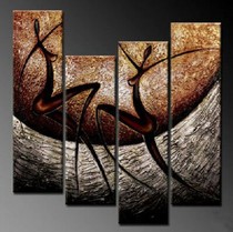 Flying dance three-dimensional hand-painted oil painting Living room bedroom background wall hanging painting Restaurant hotel mural modern decorative painting