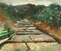 Scenery Oil Painting Wood Board Oil Painting Field Scenic Color Oil Painting sketsketsketsketsketskettitan sketskettitan skettitan