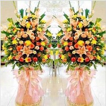 Perfume Lily opens and opens housewarming celebration blessing flower basket Courier Shanghai Pudong New Area Huangpu Flower Shop