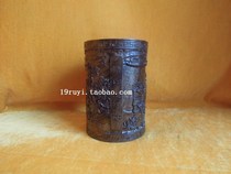 Mahogany carving pen holder crafts ornaments Ebony Qingming Shanghe map a variety of solid wood pen holder gifts