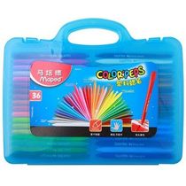 Mapped mapede plastic tote case 36 color plastic crayon children graffiti triangle crayon