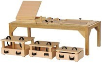 Guided training combination rehabilitation equipment box stool wood tree bed