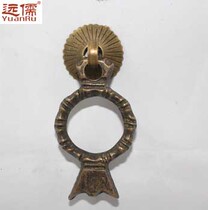 Yuanru bronze sculpture Chinese antique Ming and Qing furniture copper fittings brass handle cabinet door handle drawer handle YRH967