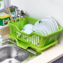 Bowl and chopsticks storage box bowl box drain kitchen supplies household Daquan storage bowl and dish storage rack cupboard