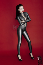  Latex Coat Gel Coat Tight Clothing Sexy Latex Sumpsuit Cosplay