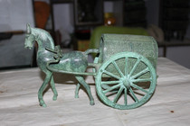 Antique Bronze Ware Single Mara Car Workmanship Fine Pendulum Pieces Collection Canine Manufacturer Direct Antique Ancient Play 